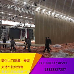 餐厅木制折叠门设计 东莞屏风活动隔断门全包或供货
