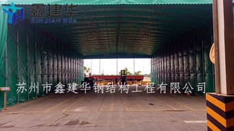 【钟楼区大型收缩活动推拉式雨蓬户外工厂雨棚,操作便捷,又体现安全。】-